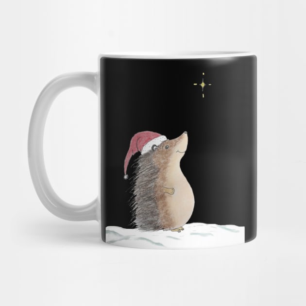 Christmas Hedgehog by The Laughing Seal